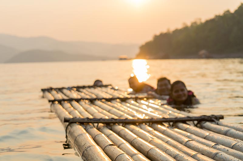 Bamboo Rafting in india | Outdoorkeeda