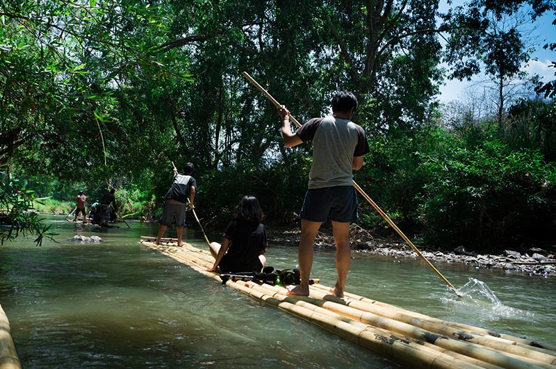 bamboo rafting