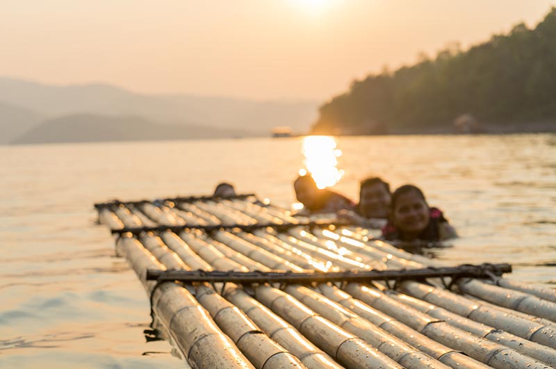 bamboo rafting