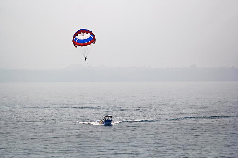 parasailing