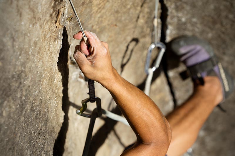 rock climbing